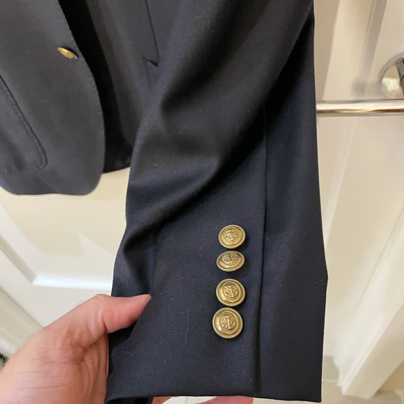 J. Crew Other - J.Crew Navy Blazer with (Faux) Brass Buttons